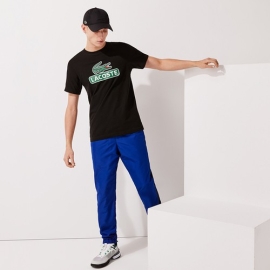 Áo Thun Men’s Lacoste SPORT Print Logo Breathable T-Shirt Màu Đen Size S