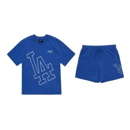 Bộ Quần Áo Cộc Tay MLB Kids Logo Mega LA Dodgers 7AS100123-07INS Màu Xanh Dương