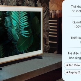 Smart Tivi Khung Tranh The Frame QLED Samsung 4K 55 inch QA55LS03A