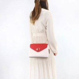 Túi Đeo Chéo Coach Tammie Shoulder Bag Chalk Red Multi Màu Trắng Đỏ